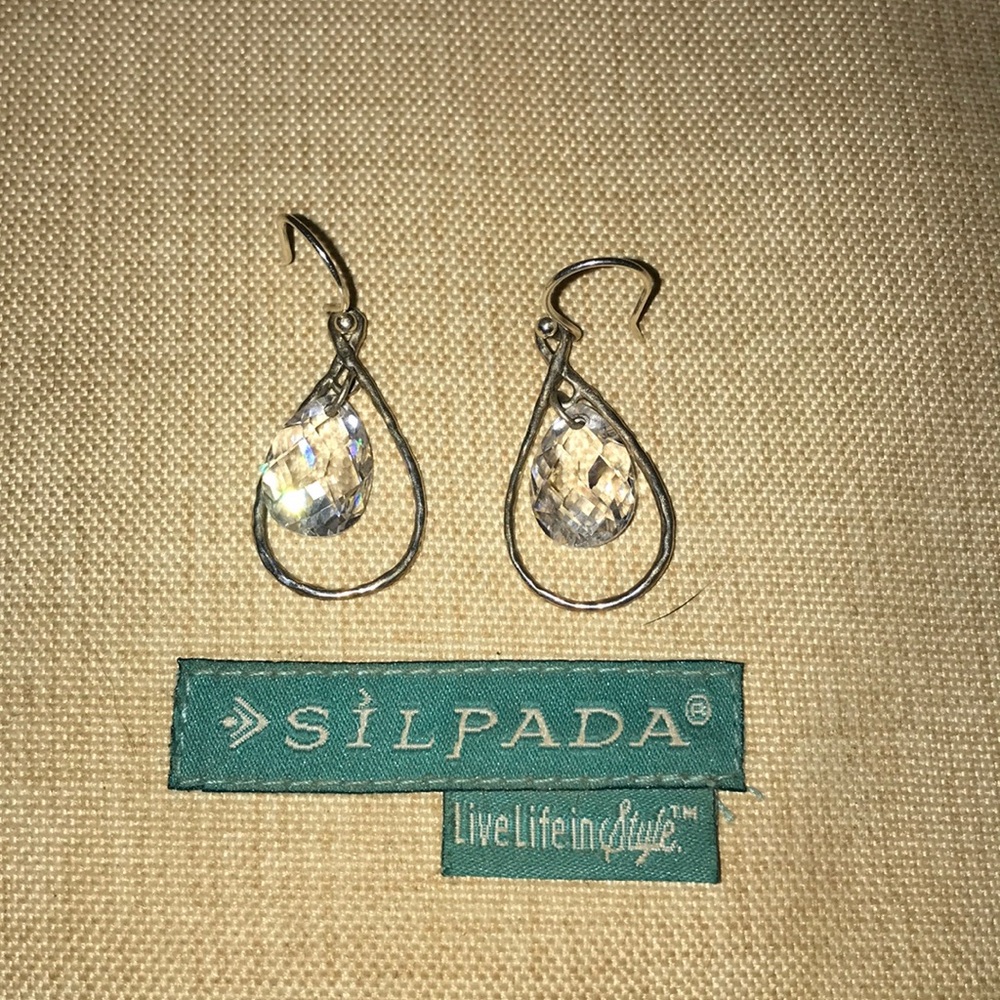 Silpada Crystal Drop Earrings